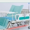 ABS Guardrails Kim loại Bệnh viện Điều dưỡng Giường có thể điều chỉnh với 4 bánh xe