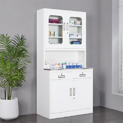Tủ trưng bày dược phẩm bằng thép cán nguội Phun tĩnh điện