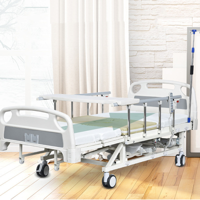 Giường bệnh nhân có lan can bảo vệ có thể gập lại với ray lật nghiêng